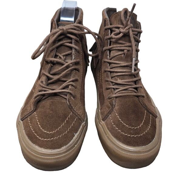 Van's Air Plus Leather Suede Fringes Booties Women 5.5 Men 4.0 - Picture 2 of 8